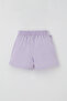 Girl's Shorts Skirt with Bow Accessories and Ruffles, Ages 3-8, Light Lilac - 6