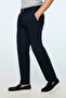 Men's Navy Blue Cotton Trendy Straight Dynamic Fit Chino Pants - 2