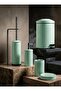 Most Preferred Model, 5-Piece Retro Metal Bathroom Set, 5 Lt Large Trash Can, Toilet Brush, Liquid Soap Dispenser, Toothbrush Holder, Solid Soap Dispenser Set - 2