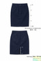 High Waist Denim Skirt for Women – Midi Length Denim Skirt with Back Slit, Casual & Office Stylish - 5