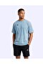 Jona Tshirt Men's Blue Oversize T-Shirt - 3