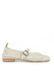 , Straw Knitted Women's Ballerinas 1611060Z1513 Beige - 2