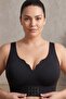 Women's Seamless Front Closure Gathering Corset Bra |   Laser Cut Sports Bustier with Upright Posture Support |   Non-Marking, Comfortable Design