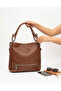 Lyra Nomad Brown Multi-Compartment Women's Shoulder Bag Functional Urban Collection
