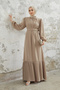 Skirt Pleated Dress - Mink