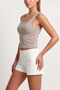 Women's Square Neck Cotton Modal Crop 3-Piece - Softfit - 4