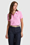 Women's Violet Polo Collar Basic T-Shirt 50321818-Vr037