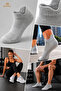 Original 3 Pairs Unisex Ear-Looped Shoes, Comfort Model, Non-Slip, Sweat-Absorbent, Breathable, 4-Season Use, Special Design, Ankle-Length, Premium Cotton, Daily Use, 3-Piece Sneaker Sports Shoe Socks - 2