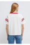 Printed Ecru T-Shirt Regular Fit / Normal Cut 1613861-70057 - 6