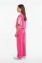 Girl's 2-Piece Set: Printed Short-Sleeved Sweatshirt & Elastic Waist Slit-Slit Wide-Leg Sweatpants - 3