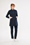 Hijab Navy Blue Lycra Women's Nurse and Doctor Uniform Scrubs - 3