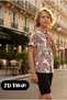 Boy's Patterned Shirt Black Denim Shorts Set of 2
