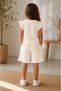 3-9 Years Old Girls' Premium Ruffle Sleeve Summer Shorts Set |   Muslin Textured Comfortable Fit I Premium Quality - 2
