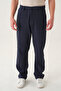 Elastic Waist Waffle Fabric |   Loose Fit Men's Trousers - 2