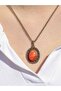 Natural Stone Yemen Agate Natural Stone Women's Natural Stone Authentic Necklace Euk34Yma - 3