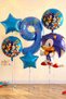 Sonic the Hedgehog Concept 9 Year Old Balloon Set Sonic Birthday Balloon Set
