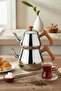 Pyramid Mini Teapot with Wooden Strainer