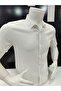 Slim Fit Snap-Fastened Waffle Fabric Men's Shirt - 5