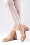Monique Skin Color Round Toe Women's Mary Jane Heeled Shoes - 4