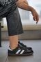 Women's Black and White Orthopedic Sole Line Detailed Casual Sneaker 057 - 2
