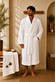Sternen Embroidered 100% Cotton Soft 2-Piece Bathrobe - Hair Towel Set /Dowry Set /Hammam Set