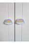 Rainbow Handle - Width 7.5 cm Length 5.5 cm Baby Kids Teen Room Handles Cabinet Drawer Furniture Handle - 4