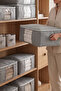Large Size Plinth Organizer Bag with Gray Window 70x50x25 Cm - 3