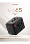 | محول سفر عالمي من GaN بقوة 65 واط مزود بثلاثة منافذ USB-C PD + منفذ USB واحد | أسود - 7