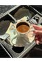 6-Piece Mother-Of-Pearl Porcelain Coffee Cup Set