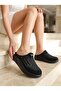 Conf 222 Black Anatomical Women's Sabo Slippers - 4