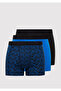 3-Piece Printed Navy Blue Boxer 0912349-25723