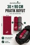 2-Piece Embroidered Sports Towel 30X90 cm Cotton Sweat Absorbent Fitness Pilates Boxing Tennis Burgundy Gray - 4