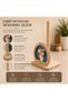 Wooden paper towel holder decorative kitchen countertop vase flower figured towel holder 25 cm stand - 5