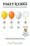 Set of 20 Yellow Orange White Gold Confetti Transparent Balloons 11 Inch Birthday Party Decoration - 3
