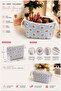 Floral Patterned Makeup Bag with Internal Compartments 25X15 cm |   Zippered Large Capacity Cosmetic and Travel Organizer - 2