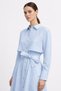 Shirt Detail Belted Dress-Baby Blue Baby Blue - 6