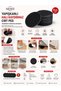 10 Pairs Self-Adhesive Carpet Mat Anti-Slip Snap-On Car Mat and Stickers for Carpet