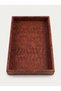 Crocodile Leather Textured XL Tray — Entryway, Tv Console & Coffee Table Organizer (42X21 cm)