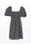 Square Neck Floral Dress (S5) - 5