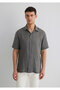 Anthracite Linen Shirt Regular Fit / Regular Cut 0211474-70096 - 4