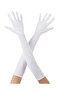 White Color Elbow Length Fabric Gloves 40 cm (5263)