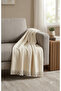 Summer 170X230Cm Fringed Tasseled Cotton Sofa Throw, Shawl - Multi-Purpose Sofa Bed Cover, Picnic Blanket, Tv Blanket Light Cream - 7