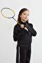 Zippered Diving Fabric Girls' Sweatshirt