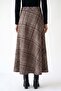 Women's Plaid High Waist Skirt - 2