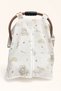 100% Cotton Muslin Stroller Cover 100X90 cm Zippered Breathable Lightweight Summer Baby Cover - 3