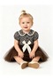 Rosalie Collared Leopard Patterned Tulle Skirted Girl's Dress - 3
