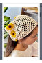 2-Piece Combination Yellow Daisy Knitted Bohemian Crochet Cherry Bandana Suitable for Adults and Children - 4
