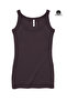 Women's Clarisa Stretchy Cotton Ribbed Slim Fit Undershirt Mulberry Brown - 2