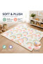 Rainbow Cushion Play Mat Rug – Soft Padded Carpet with Non-Slip Backing, 160 x 200 cm - 3