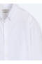 White Striped Regular Fit Long Woven Casual 100% Cotton Shirt - 7